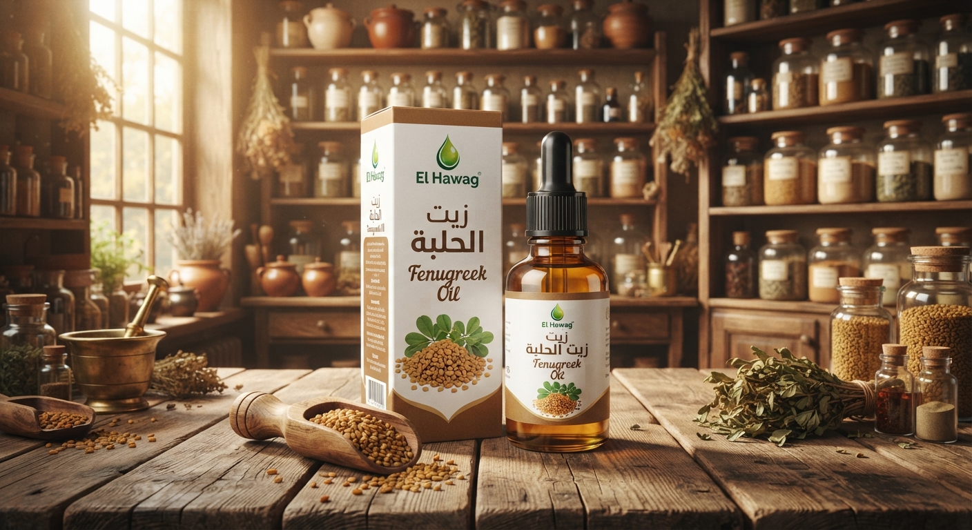 El Hawag Fenugreek Oil (زيت الحلبة - الحواج)(30ml)
