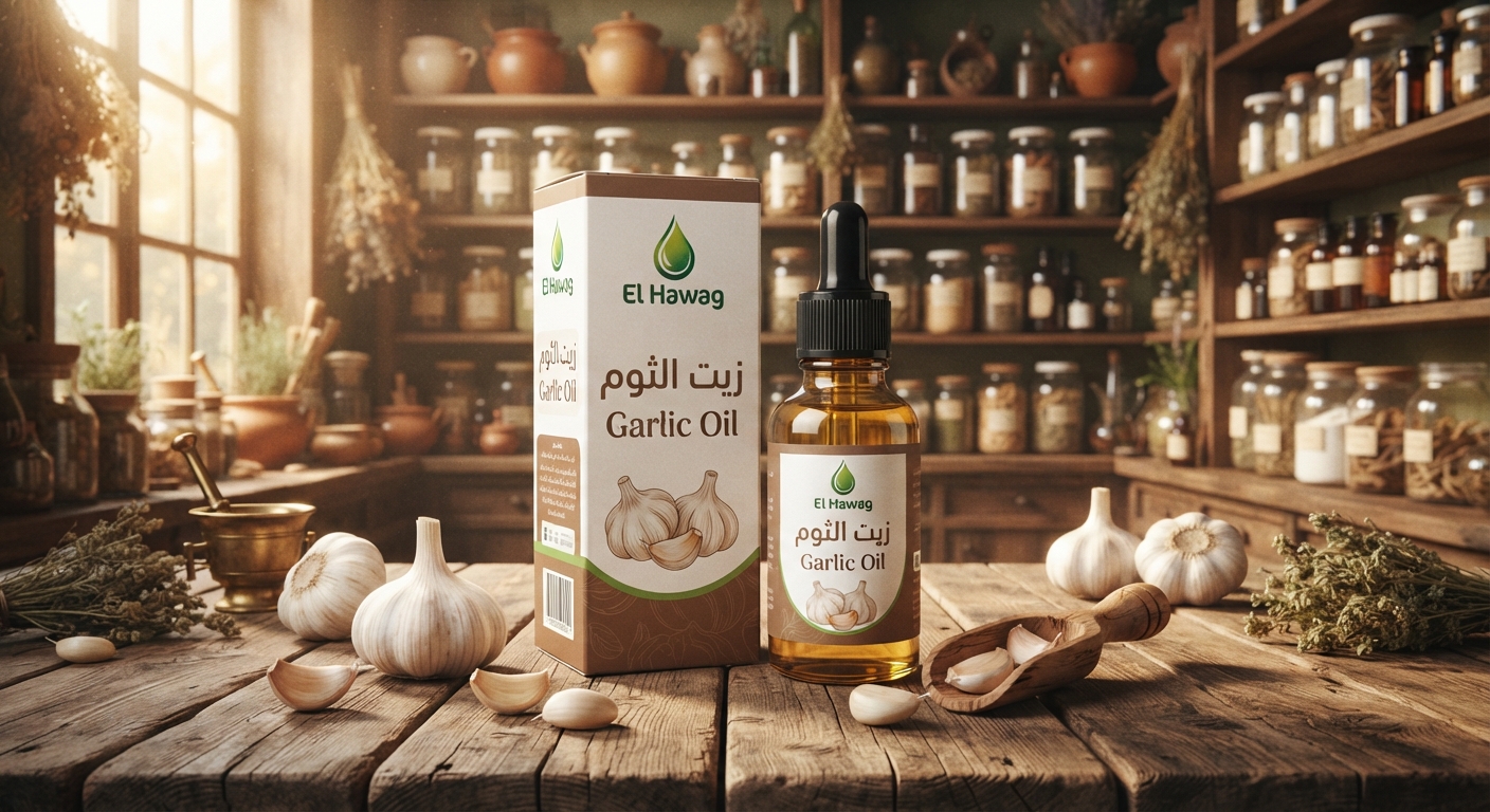 El Hawag Garlic Oil (زيت الثوم - الحواج)(30ml)