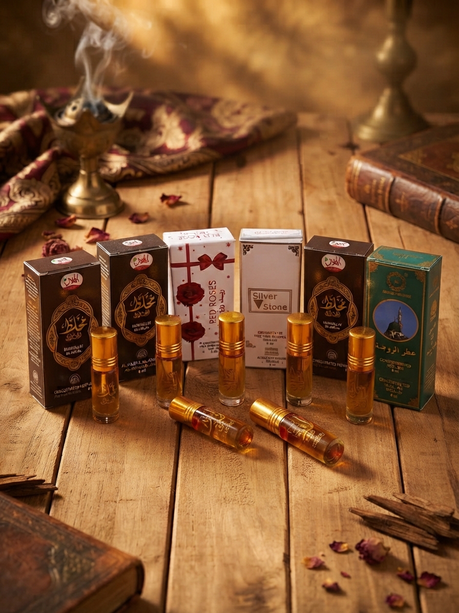 AL-HELAL EXCLUSIVE PURE PERFUME OILS COLLECTION (6ML ROLL-ON)6 pieces