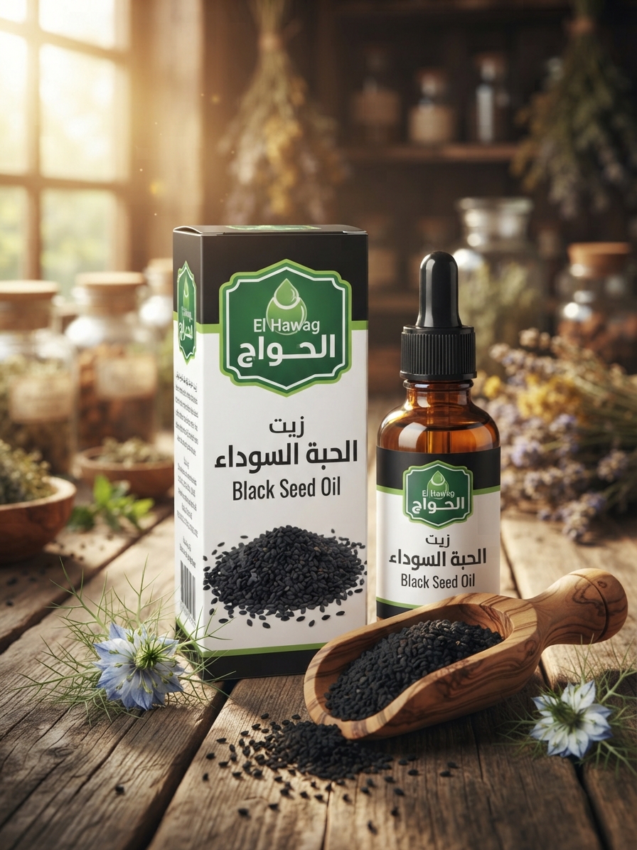 El Hawag Black Seed Oil (زيت الحبة السوداء - الحواج)(30ml)