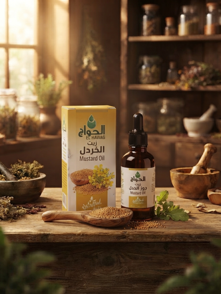El Hawag Mustard Oil (زيت الخردل - الحواج)(30ml)